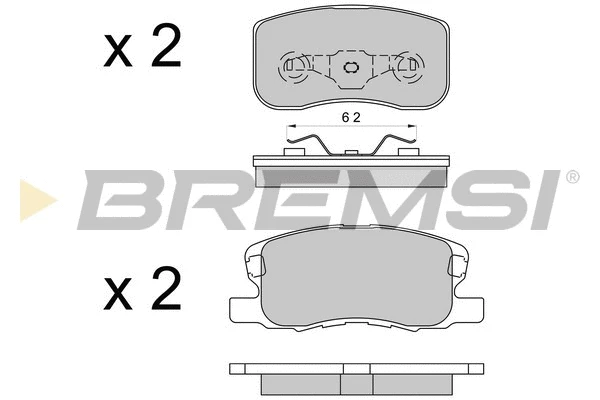 Brake Pad Set, disc brake (BP3578)