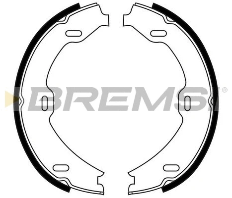 Brake Shoe Set, parking brake (GF0311)