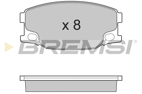 Brake Pad Set, disc brake (BP3318)