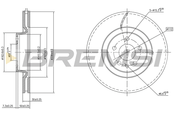Brake Disc (CD8597V)