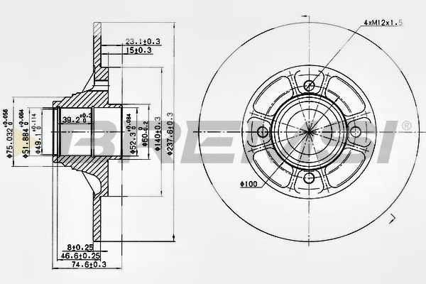 Brake Disc (CD7517S)