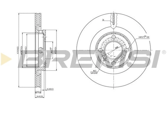 Brake Disc (CD6339V)