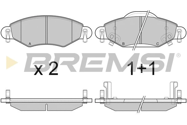 Brake Pad Set, disc brake (BP3082)
