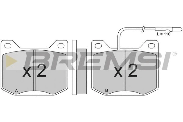 Brake Pad Set, disc brake (BP2014)