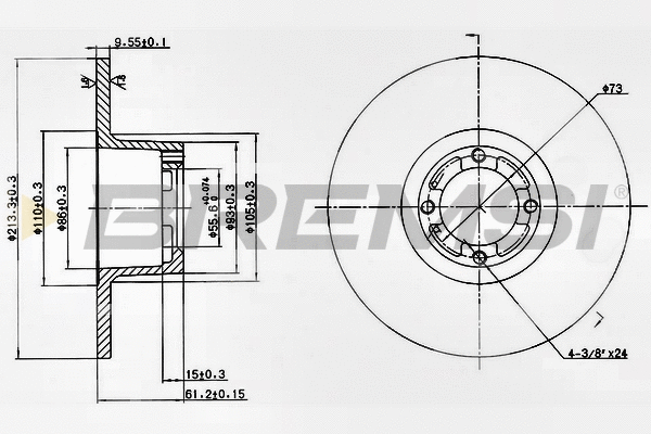 Brake Disc (CD6286S)