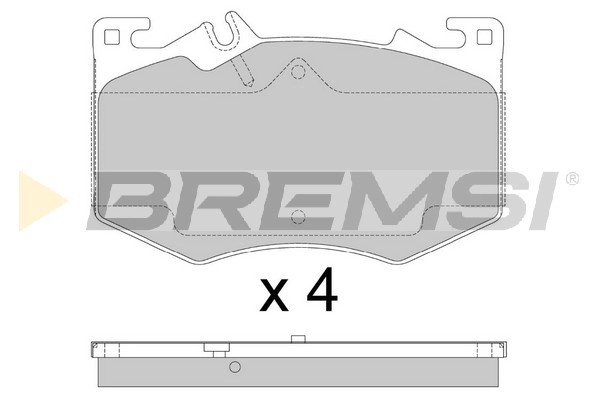 Brake Pad Set, disc brake (BP3887)