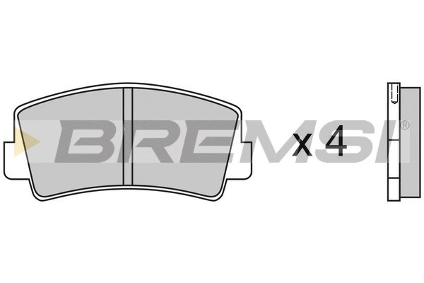Brake Pad Set, disc brake (BP2075)