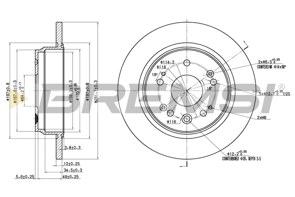 Brake Disc (CD7540S)