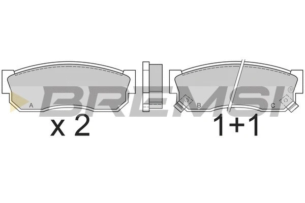 Brake Pad Set, disc brake (BP2388)