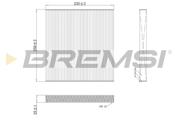 Filter, cabin air (FC0082)