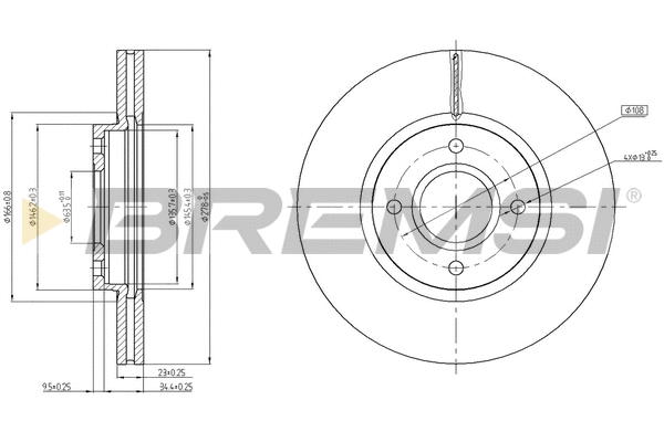 Brake Disc (CD8461V)