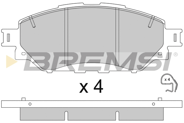 Brake Pad Set, disc brake (BP3838)