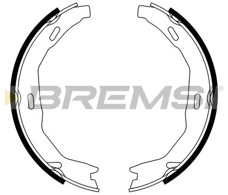 Brake Shoe Set, parking brake (GF0317)