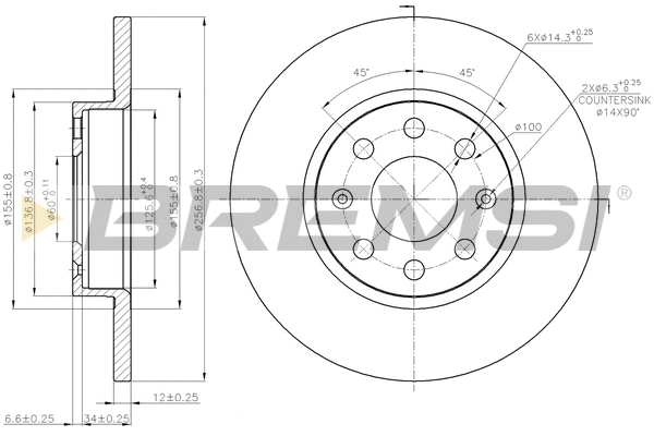 Brake Disc (CD7784S)