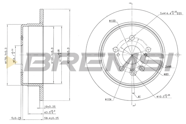 Brake Disc (CD6486S)