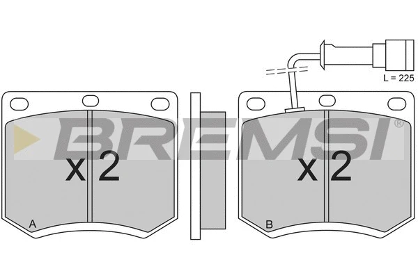 Brake Pad Set, disc brake (BP2205)