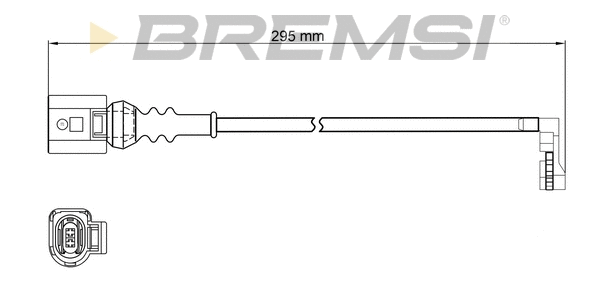 Warning Contact, brake pad wear (WI0975)