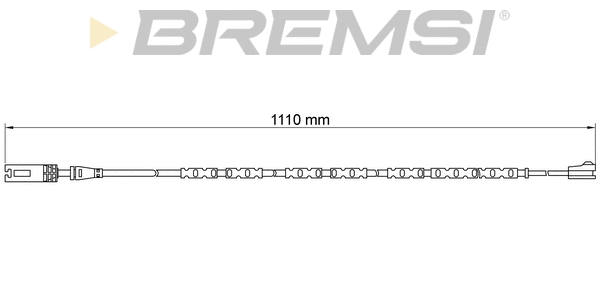 Warning Contact, brake pad wear (WI0691)