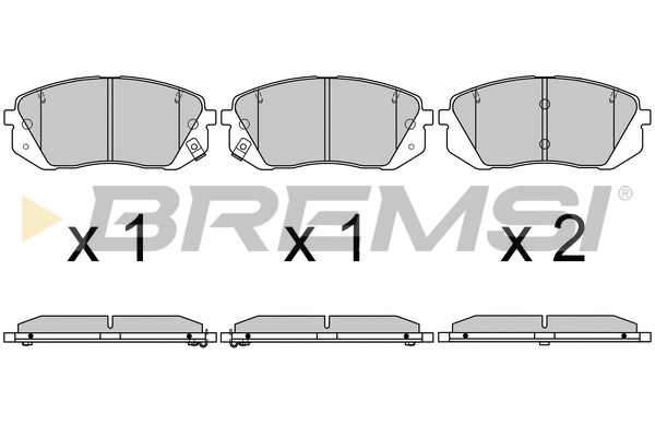 Brake Pad Set, disc brake (BP3754)