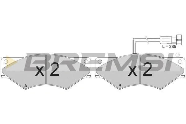 Brake Pad Set, disc brake (BP7303)