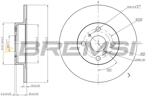 Brake Disc (CD6504S)
