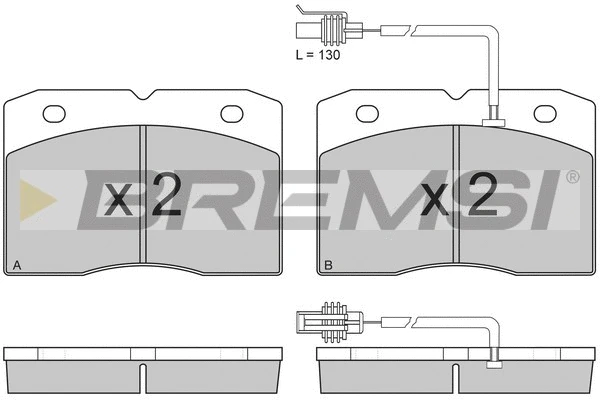 Brake Pad Set, disc brake (BP2744)