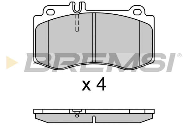 Brake Pad Set, disc brake (BP3710)