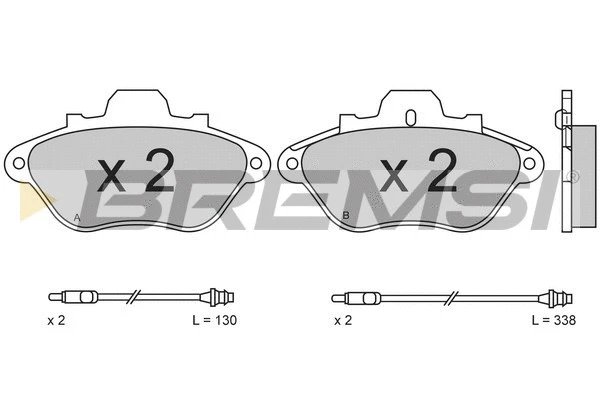 Brake Pad Set, disc brake (BP2430)