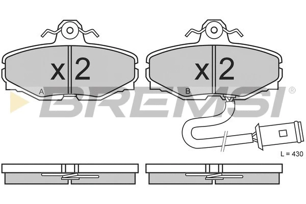 Brake Pad Set, disc brake (BP2454)