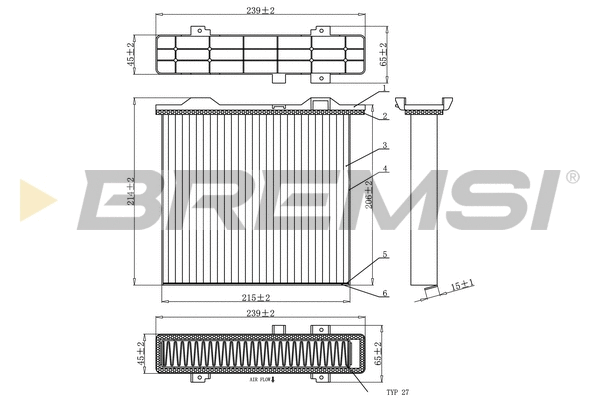 Filter, cabin air (FC0911C)
