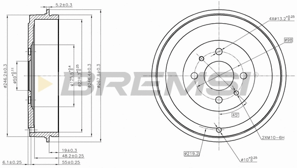 Brake Drum (CR5267)