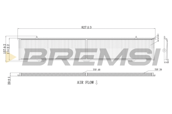 Filter, cabin air (FC0085)
