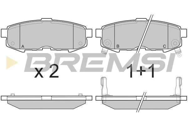Brake Pad Set, disc brake (BP3233)