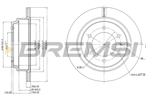 Brake Disc (CD6695V)