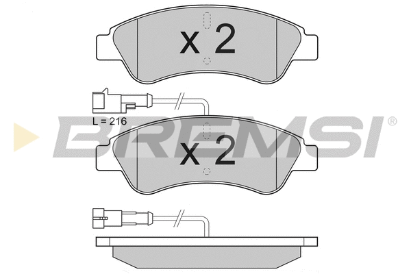 Brake Pad Set, disc brake (BP3612)