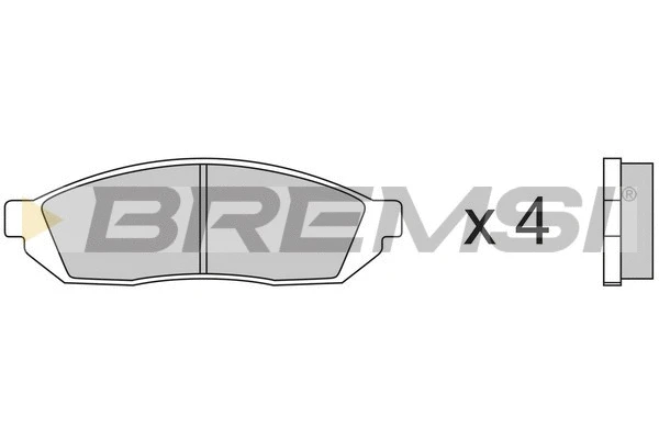 Brake Pad Set, disc brake (BP2176)