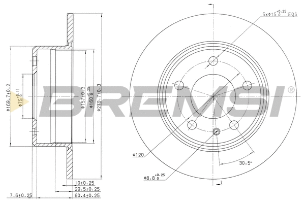 Brake Disc (CD6086S)