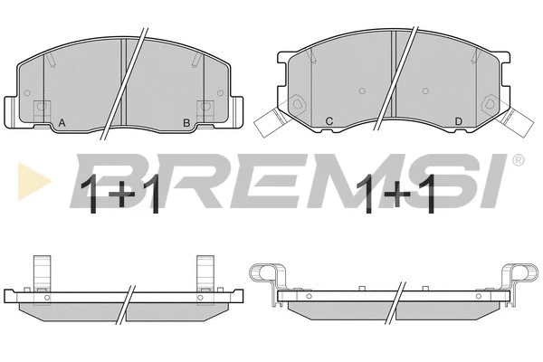 Brake Pad Set, disc brake (BP3144)