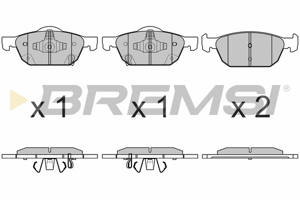 Brake Pad Set, disc brake (BP3674)