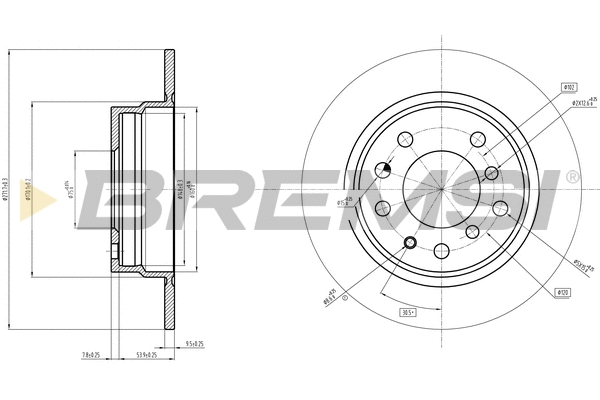 Brake Disc (CD6165V)