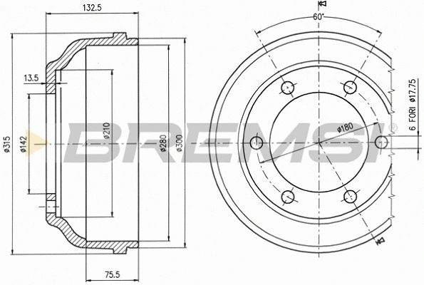 Brake Drum (CR5063)