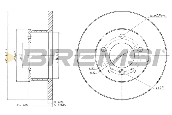 Brake Disc (CD6250S)