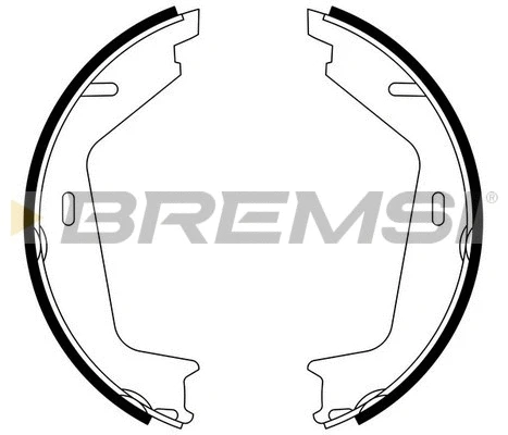 Brake Shoe Set, parking brake (GF0608)