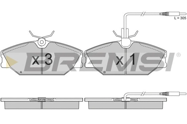 Brake Pad Set, disc brake (BP2849)