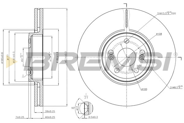 Brake Disc (CD7405V)