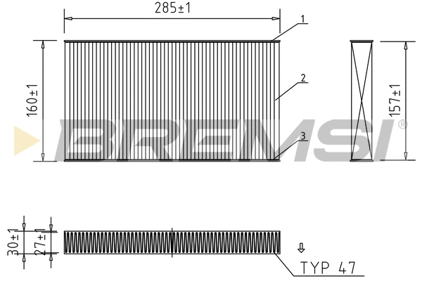 Filter, cabin air (FC0488)