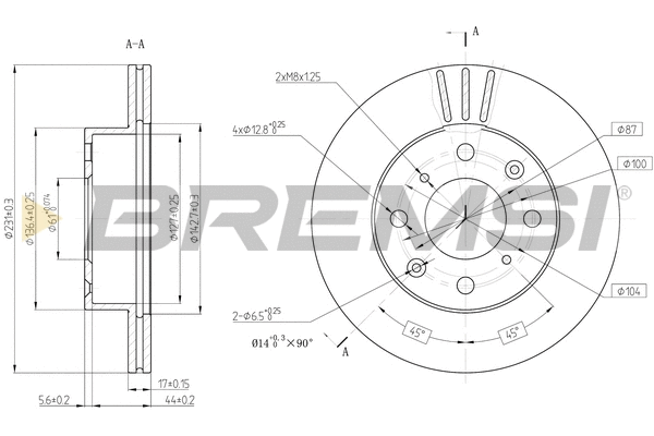 Brake Disc (CD6289V)