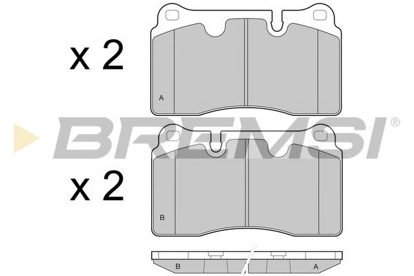 Brake Pad Set, disc brake (BP3444)