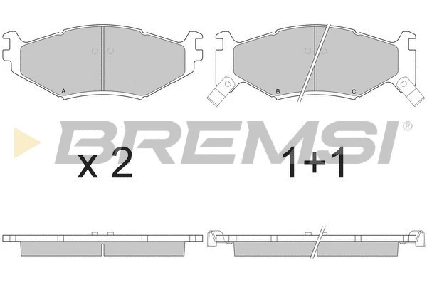 Brake Pad Set, disc brake (BP2629)