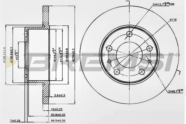 Brake Disc (CD5195S)